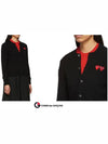 Women's cardigan black double wappen AX N057 051 1 - COMME DES GARCONS PLAY - BALAAN 4