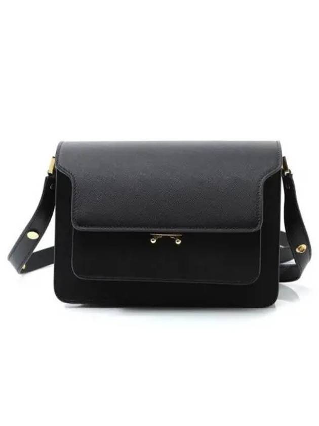 Women s Sapiano Trunk Bag Medium Black 271119 - MARNI - BALAAN 1