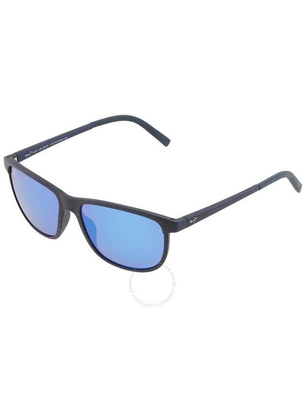 Maui Jim Lele Kawa Blue Hawaii Square Unisex Sunglasses B811-03S 58 - MAUI JIM - BALAAN 3