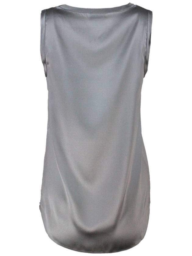 Women's Silk Sleeveless Tank Top - BRUNELLO CUCINELLI - BALAAN 3