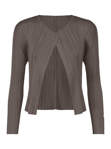 Pleated basic cardigan - ISSEY MIYAKE - BALAAN 1