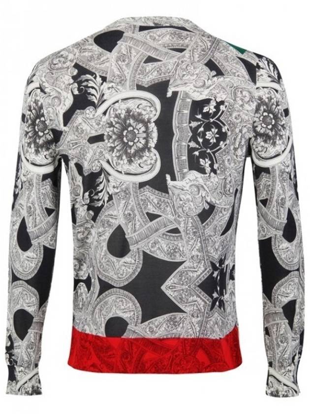 Baroque silk knit sweater A68858 A224313 A71R - VERSACE - BALAAN 4