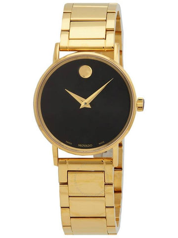 Movado Museum Classic Quartz Black Dial Ladies Watch 0607237 - MOVADO - BALAAN 1