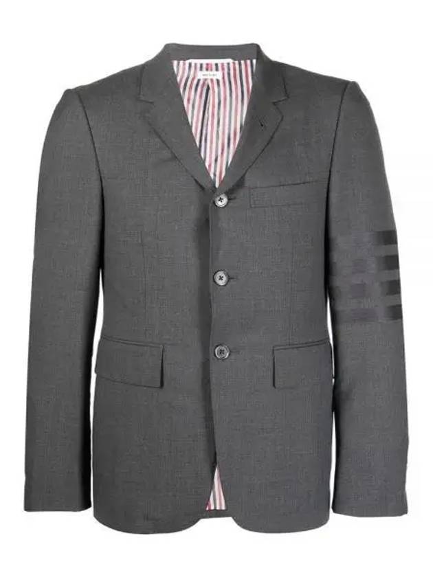 Plain Weave Suiting 4 Bar Classic Sport Jacket Dark Grey - THOM BROWNE - BALAAN 2