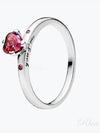 Sparkling You And Me Heart Silver Ring Red - PANDORA - BALAAN 2