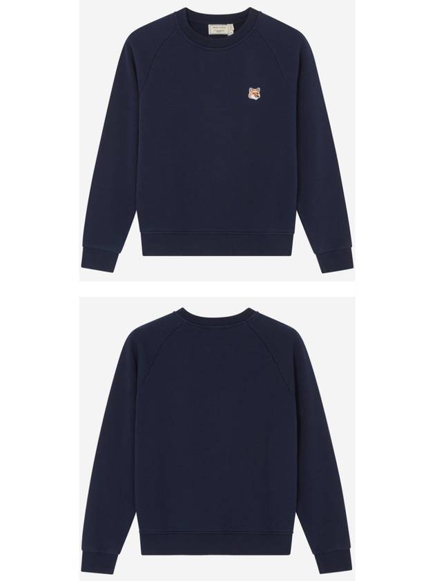 Fox Head Patch Adjusted Sweatshirt Navy - MAISON KITSUNE - BALAAN 5