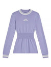 Bree Ribbed Waist Knit Top Sweet Lavender - J.LINDEBERG - BALAAN 1