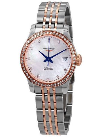 Longines Record Automatic Diamond Ladies Watch L2.320.5.89.7 - LONGINES - BALAAN 1