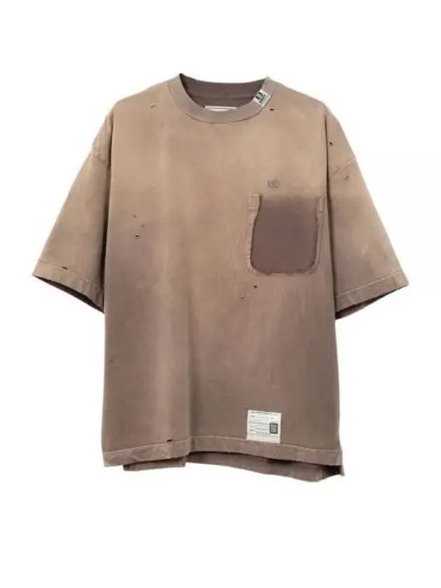 Sun Faded Like Short Sleeve T-Shirt Brown - MIHARA YASUHIRO - BALAAN 2