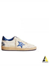 Men's Blue Tab Blue Star Low Top Sneakers White - GOLDEN GOOSE - BALAAN 2