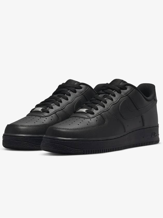 Air Force 1 '07 Low Top Sneakers Triple Black - NIKE - BALAAN 6