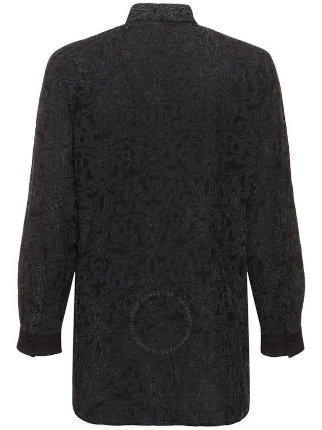 patterned jacquard asymmetric collar shirt HSB20008 - YOHJI YAMAMOTO - BALAAN 3