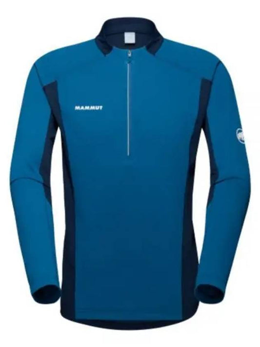 Energy FL ??Half Zip-up Long Sleeve Men's 1016 01330 50554 Straw Top - MAMMUT - BALAAN 1