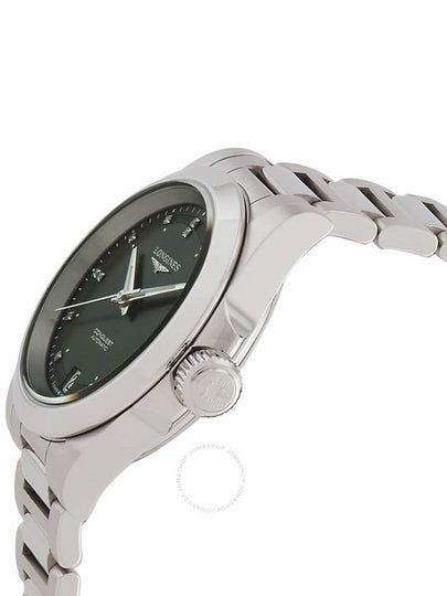 Longines Conquest Automatic Diamond Green Dial Ladies Watch L3.430.4.07.6 - LONGINES - BALAAN 2