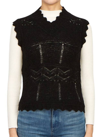 VANESSA WOMEN VEST WK036Z BLACK - ALLSAINTS - BALAAN 1