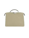 Peekaboo ISeeU Medium Selleria Leather Bag Beige - FENDI - BALAAN 2