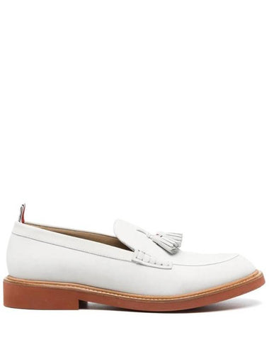 Tassel Leather Loafers White - THOM BROWNE - BALAAN 1