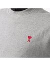 Small Heart Logo Sweatshirt Grey - AMI - BALAAN 6