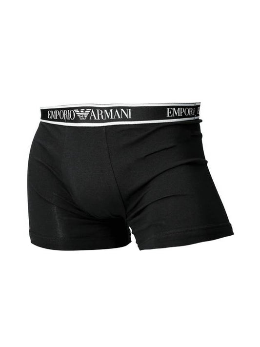 Stretch Cotton 3-Pack Briefs Black - EMPORIO ARMANI - BALAAN 1