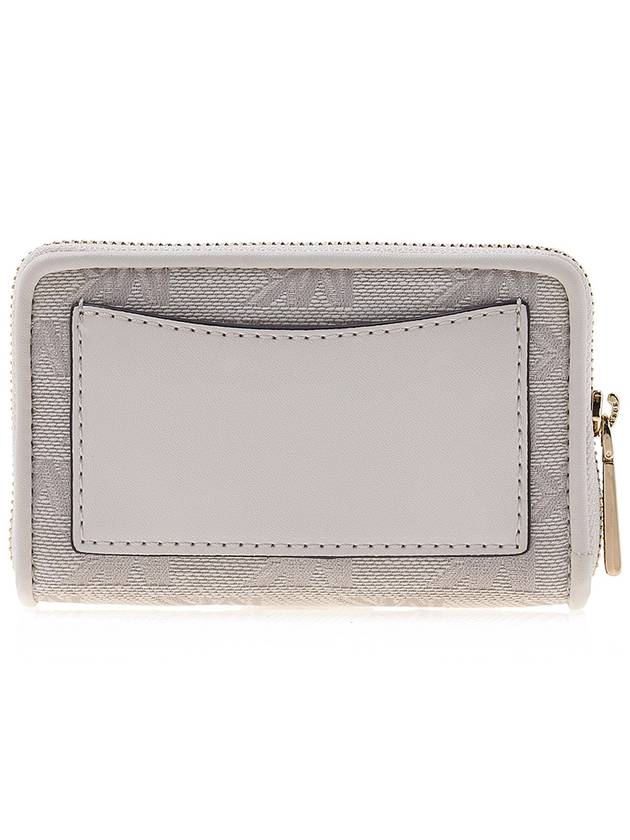 Jet Set Monogram Pattern Card Wallet White - MICHAEL KORS - BALAAN 4