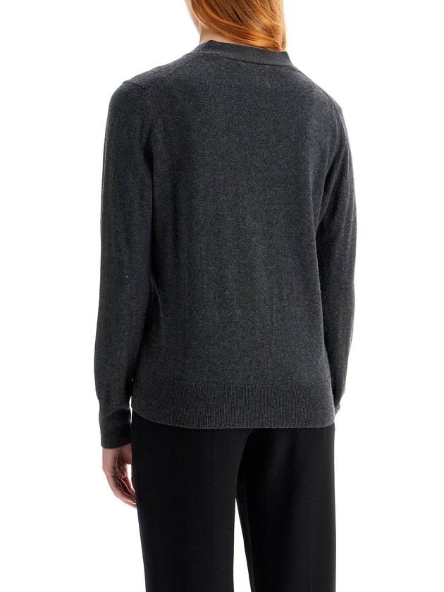 Karin Logo Cardigan Dark Grey - ISABEL MARANT ETOILE - BALAAN 4