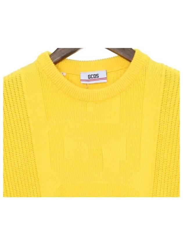 12th Anniversary Logo Crew Neck Knit Yellow SS18M020070 04 - GCDS - BALAAN 5