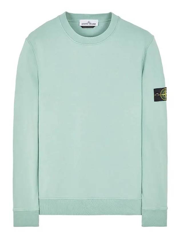 Wappen Patch Garment Dyed Sweatshirt Green - STONE ISLAND - BALAAN 2