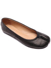 Tabi Leather Flat Black - MAISON MARGIELA - BALAAN 4