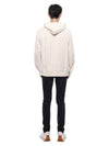 Drawstring Knit Sleeve Zip-Up Hoodie Ivory - BRUNELLO CUCINELLI - BALAAN 6