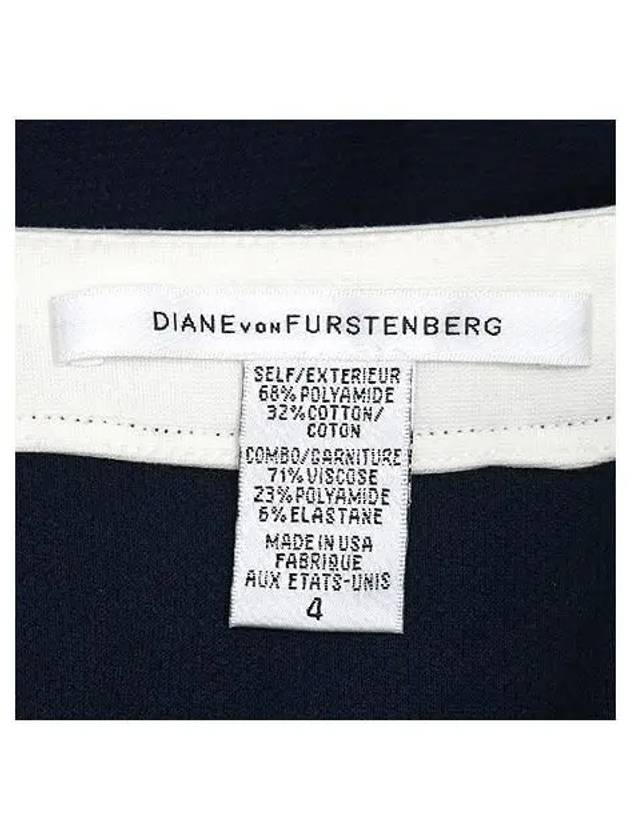 Navy color sleeveless dress - DIANE VON FURSTENBERG - BALAAN 4