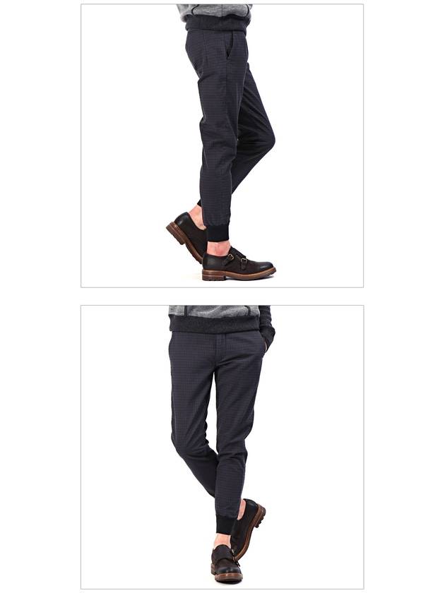 Check banding slacks navy - SIVIGLIA - BALAAN 5