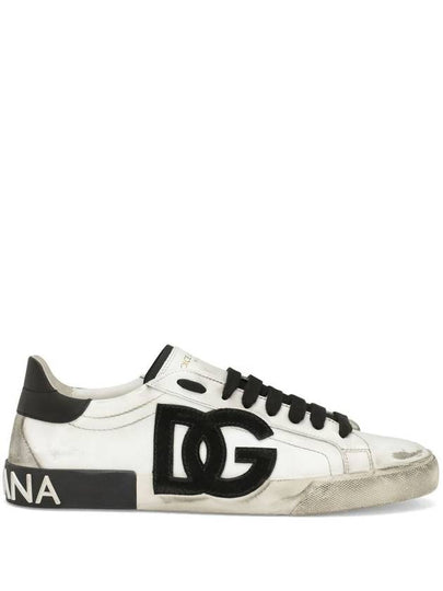 Portofino Vintage Sneakers White Black - DOLCE&GABBANA - BALAAN 2