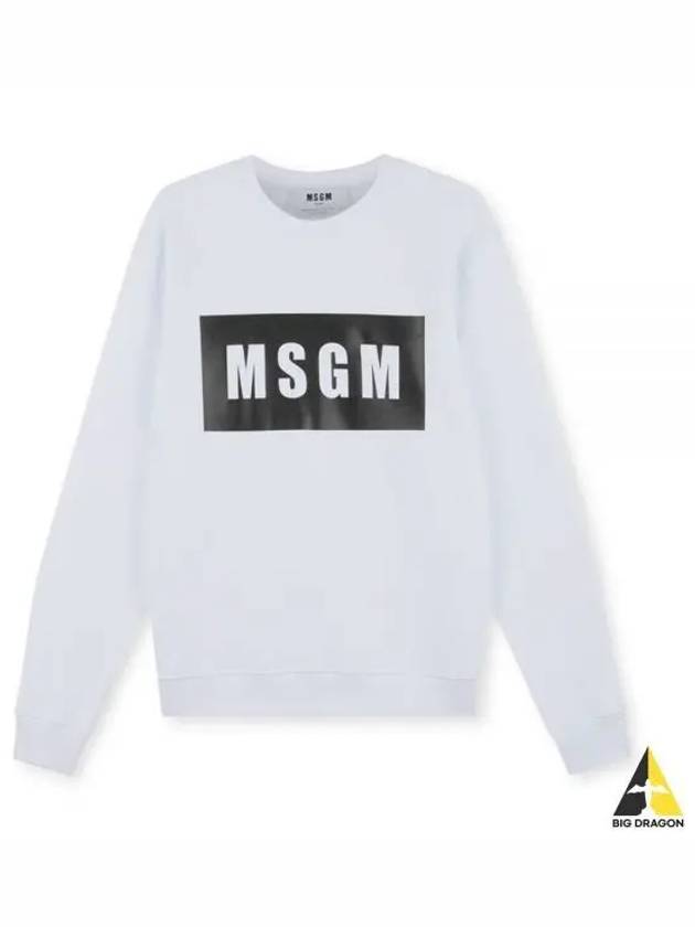 Box Logo Print Sweatshirt White - MSGM - BALAAN 2