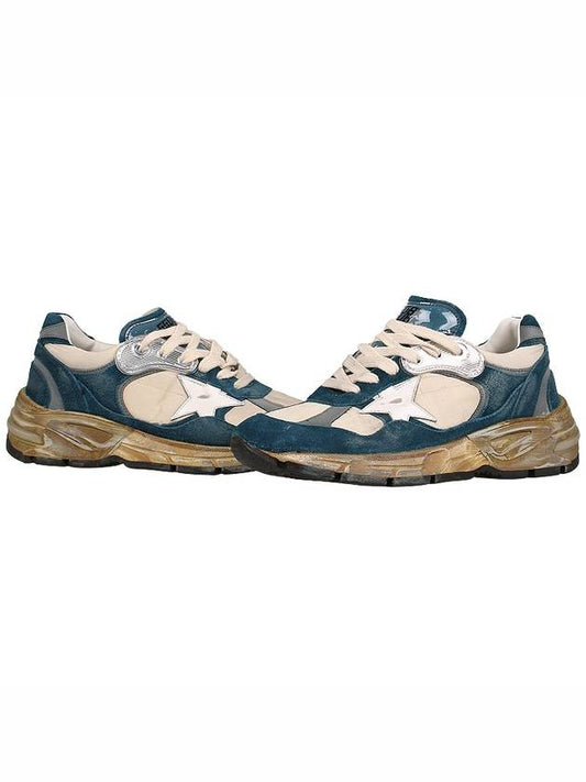 Dad Star Suede Low Top Sneakers Petrol Blue - GOLDEN GOOSE - BALAAN 2