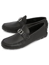 CD Signature Buckle Strap Loafers Black - DIOR - BALAAN 3