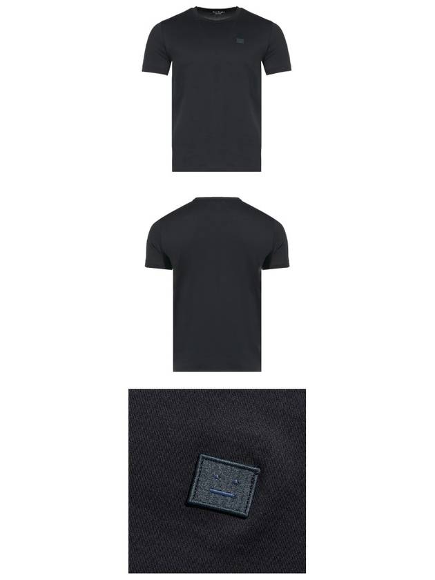 Face Patch Short Sleeve T-Shirt Black - ACNE STUDIOS - BALAAN 5