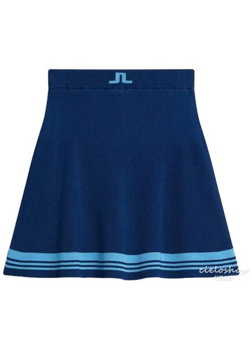 FRIDA Women s Golf Knit Skirt Blue GWSD09392 - J.LINDEBERG - BALAAN 1