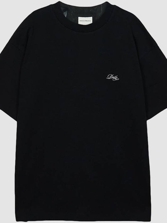 Drold Monsieur small logo short sleeve t shirt TS150 CO002 BL black - DROLE DE MONSIEUR - BALAAN 1