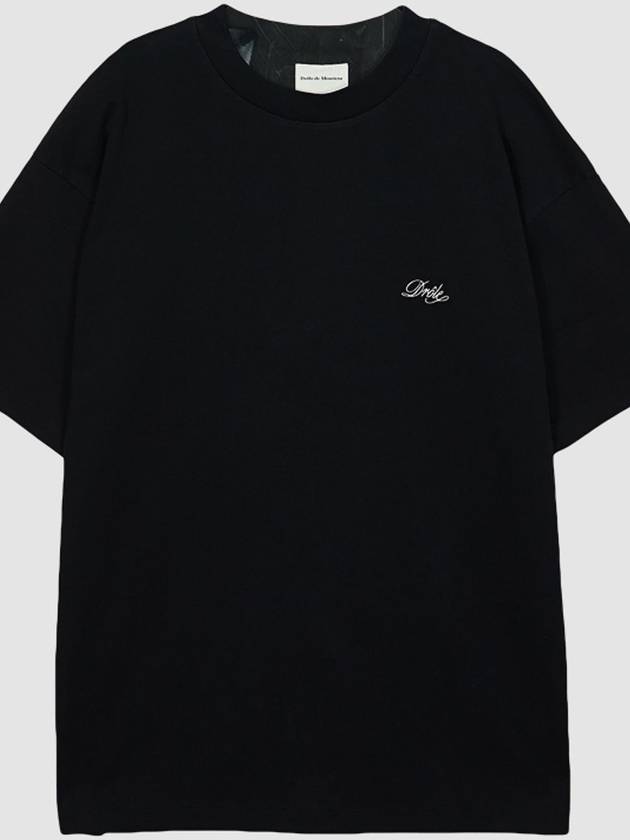 Drold Monsieur small logo short sleeve t shirt TS150 CO002 BL black - DROLE DE MONSIEUR - BALAAN 2