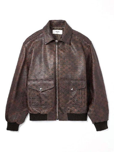 Aviator Blouson Jacket Dark Brown - CELINE - BALAAN 1