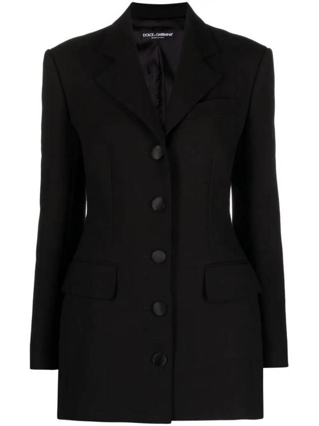 Virgin Wool Single Breasted Blazer F29XRTHUMTB - DOLCE&GABBANA - BALAAN 1