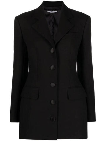 Virgin Wool Single Breasted Blazer F29XRTHUMTB - DOLCE&GABBANA - BALAAN 1