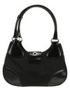 Re-Nylon Leather Shoulder Bag Black - PRADA - BALAAN 4