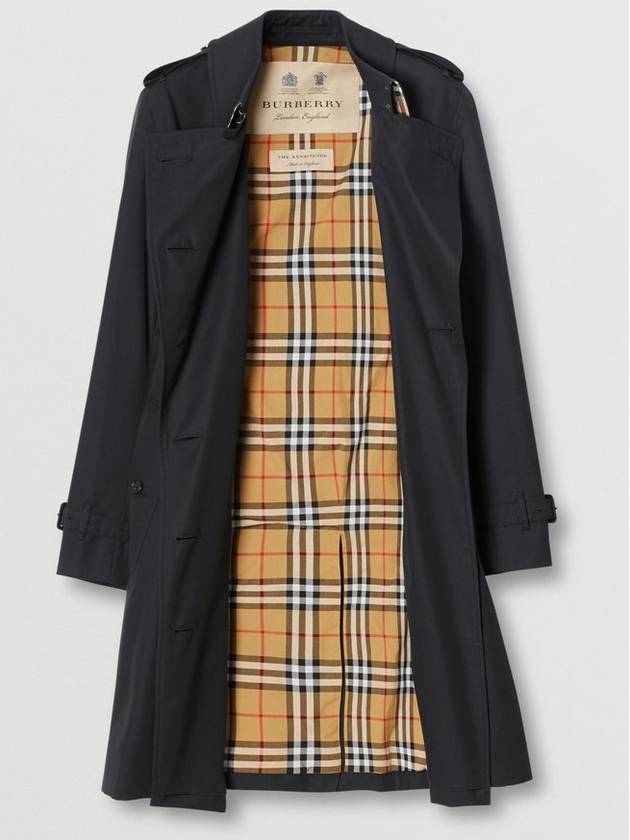 The Mid-length Kensington Heritage Trench Coat Midnight Blue - BURBERRY - BALAAN 5