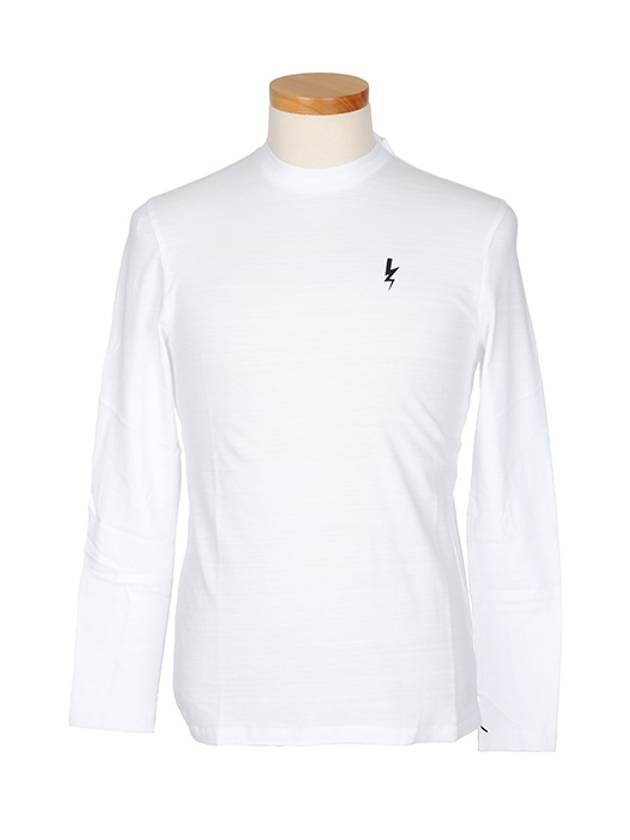 Double Neck Long Sleeve T-Shirt White - NEIL BARRETT - BALAAN 3