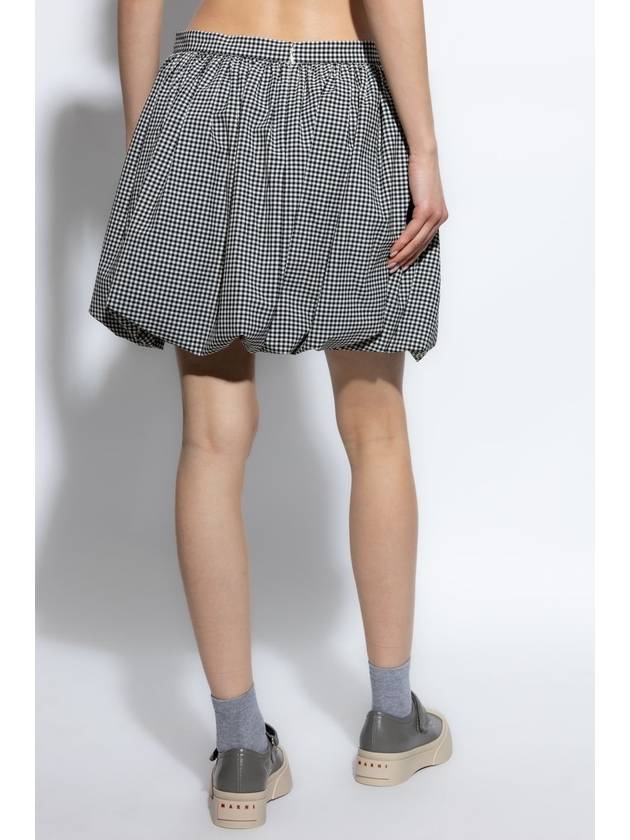 Marni Short Plaid Skirt, Women's, White - MARNI - BALAAN 4