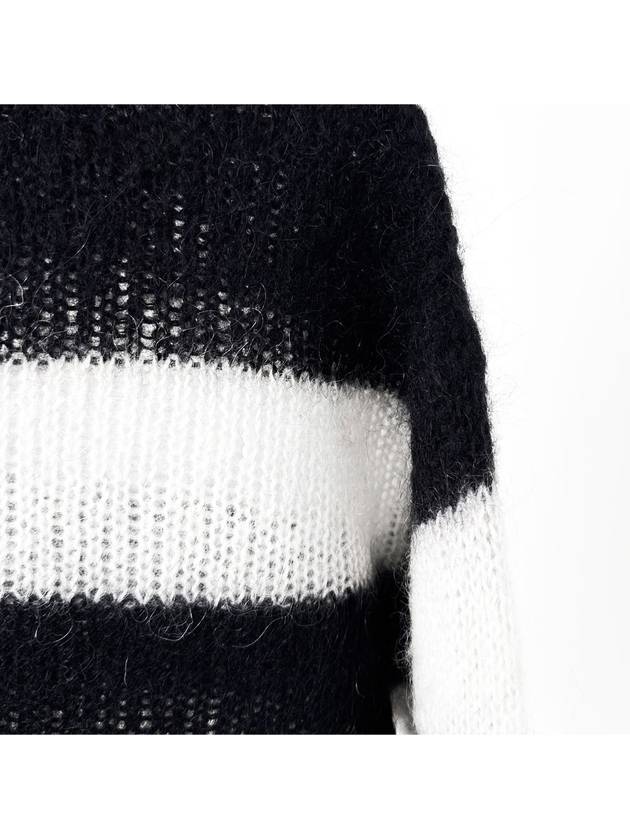 46 Men s Sprite Mohair Knit Black White - MARNI - BALAAN 4