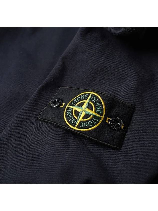 Stone Island Logo Patch Crew Neck Sweater Navy 701562150 V0020 - STONE ISLAND - BALAAN 2