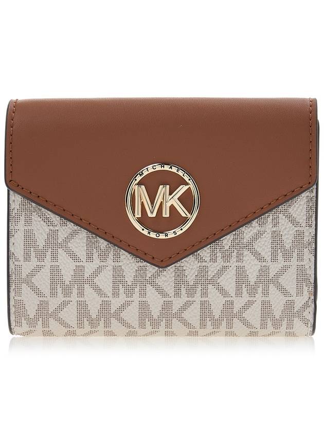 Carmen Medium Half Wallet Vanilla - MICHAEL KORS - BALAAN.