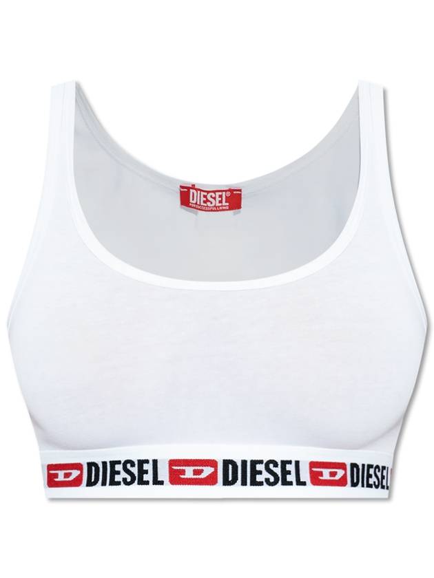 Logo Cotton Bra White - DIESEL - BALAAN 2